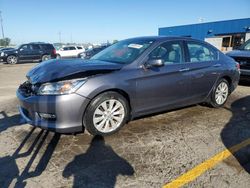 Salvage cars for sale at Woodhaven, MI auction: 2013 Honda Accord Touring