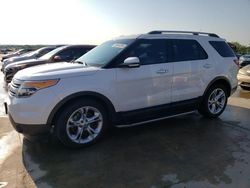 Salvage cars for sale at Grand Prairie, TX auction: 2014 Ford Explorer Limited