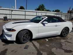 Ford salvage cars for sale: 2018 Ford Mustang