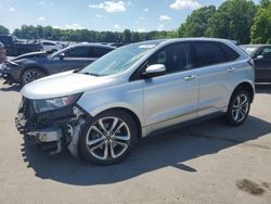 Salvage cars for sale at Glassboro, NJ auction: 2015 Ford Edge Sport