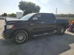 Toyota salvage cars for sale: 2014 Toyota Tundra Crewmax Platinum