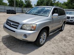 Salvage cars for sale from Copart Midway, FL: 2006 Toyota Highlander Hybrid