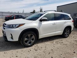 Toyota Highlander Limited Vehiculos salvage en venta: 2018 Toyota Highlander Limited