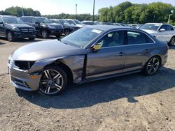 Salvage cars for sale at East Granby, CT auction: 2018 Audi A4 Premium Plus