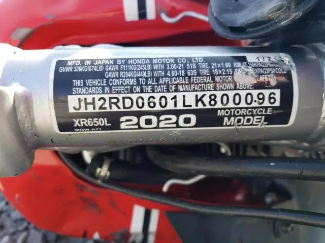 2020 Honda XR650 L