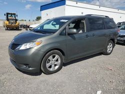 Salvage cars for sale at auction: 2011 Toyota Sienna LE