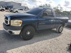 Dodge ram 1500 st salvage cars for sale: 2006 Dodge RAM 1500 ST