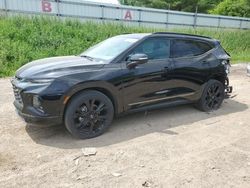 Salvage cars for sale at Davison, MI auction: 2021 Chevrolet Blazer RS