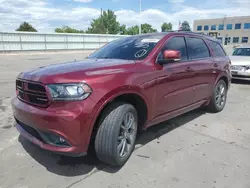 Dodge Durango gt Vehiculos salvage en venta: 2017 Dodge Durango GT