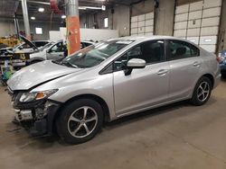 Salvage cars for sale at Blaine, MN auction: 2015 Honda Civic SE