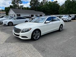 Salvage cars for sale at North Billerica, MA auction: 2014 Mercedes-Benz S 550 4matic