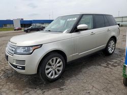 Salvage cars for sale at Woodhaven, MI auction: 2014 Land Rover Range Rover HSE