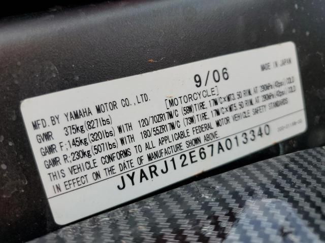 2007 Yamaha YZFR6 L