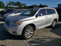 Salvage cars for sale at Spartanburg, SC auction: 2008 Toyota Highlander Hybrid Limited