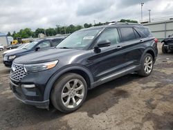Salvage cars for sale at Pennsburg, PA auction: 2020 Ford Explorer Platinum
