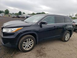 Salvage cars for sale from Copart Hillsborough, NJ: 2014 Toyota Highlander LE