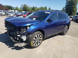 Salvage cars for sale at Woodburn, OR auction: 2015 Subaru Outback 2.5I Limited