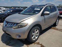 Salvage cars for sale at Grand Prairie, TX auction: 2009 Nissan Murano S