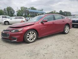 Carros salvage sin ofertas aún a la venta en subasta: 2018 Chevrolet Malibu LT