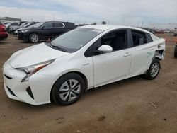Salvage cars for sale at Brighton, CO auction: 2016 Toyota Prius