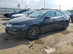 Salvage cars for sale at Dyer, IN auction: 2015 Acura TLX Tech