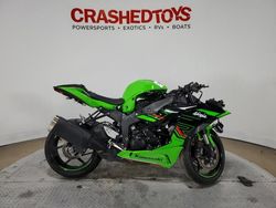 Salvage motorcycles for sale at Dallas, TX auction: 2024 Kawasaki ZX636 K