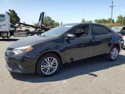Salvage cars for sale at San Martin, CA auction: 2015 Toyota Corolla L