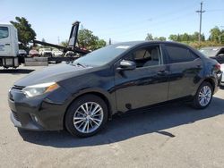 Salvage cars for sale from Copart San Martin, CA: 2015 Toyota Corolla L