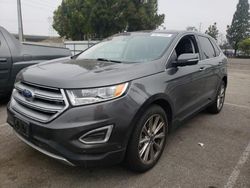 Salvage cars for sale at Rancho Cucamonga, CA auction: 2018 Ford Edge Titanium