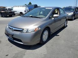 Salvage cars for sale at Hayward, CA auction: 2008 Honda Civic Hybrid