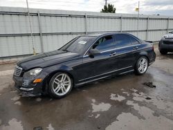 Salvage cars for sale at Littleton, CO auction: 2012 Mercedes-Benz C 300 4matic