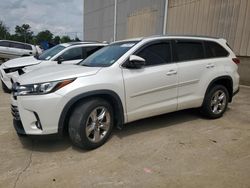 Toyota Highlander salvage cars for sale: 2017 Toyota Highlander Limited