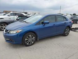 Salvage cars for sale at Grand Prairie, TX auction: 2015 Honda Civic EX