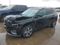 Salvage cars for sale at Grand Prairie, TX auction: 2019 Jeep Cherokee Limited