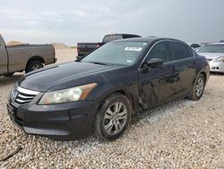 Salvage cars for sale at New Braunfels, TX auction: 2011 Honda Accord SE