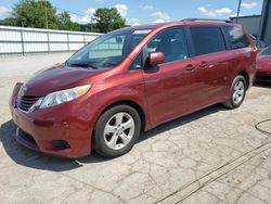 Salvage cars for sale at Lebanon, TN auction: 2016 Toyota Sienna LE