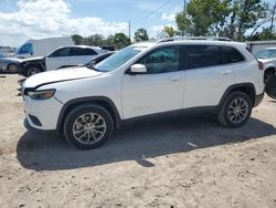 Salvage cars for sale at Riverview, FL auction: 2020 Jeep Cherokee Latitude Plus