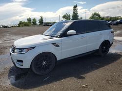 Salvage cars for sale at Montreal Est, QC auction: 2016 Land Rover Range Rover Sport HSE