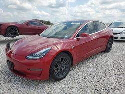 Salvage cars for sale from Copart Temple, TX: 2018 Tesla Model 3