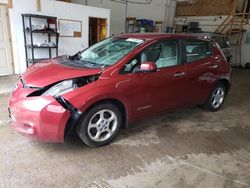 Salvage cars for sale at Ham Lake, MN auction: 2014 Nissan Leaf S