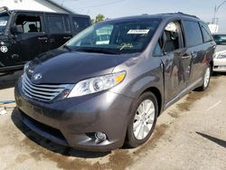 Salvage cars for sale at Pekin, IL auction: 2014 Toyota Sienna XLE
