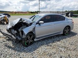 Salvage cars for sale from Copart Tifton, GA: 2017 Honda Accord Sport