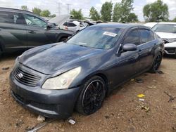 2007 Infiniti G35 en venta en Elgin, IL