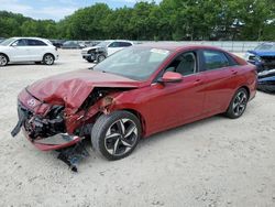 Salvage cars for sale at North Billerica, MA auction: 2021 Hyundai Elantra Limited