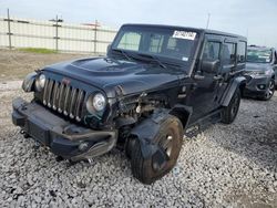 Jeep salvage cars for sale: 2017 Jeep Wrangler Unlimited Sahara