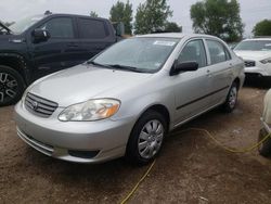 Vehiculos salvage en venta de Copart Elgin, IL: 2003 Toyota Corolla CE