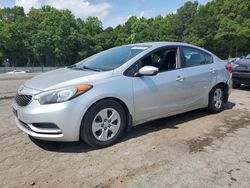 KIA Vehiculos salvage en venta: 2015 KIA Forte LX