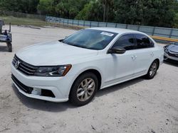 Salvage cars for sale at Fort Pierce, FL auction: 2016 Volkswagen Passat S