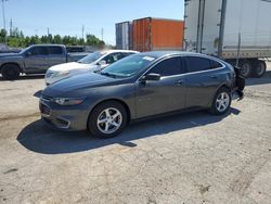 Chevrolet salvage cars for sale: 2017 Chevrolet Malibu LS