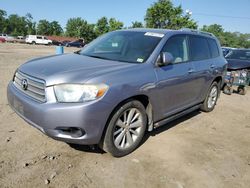 Toyota Highlander salvage cars for sale: 2008 Toyota Highlander Hybrid